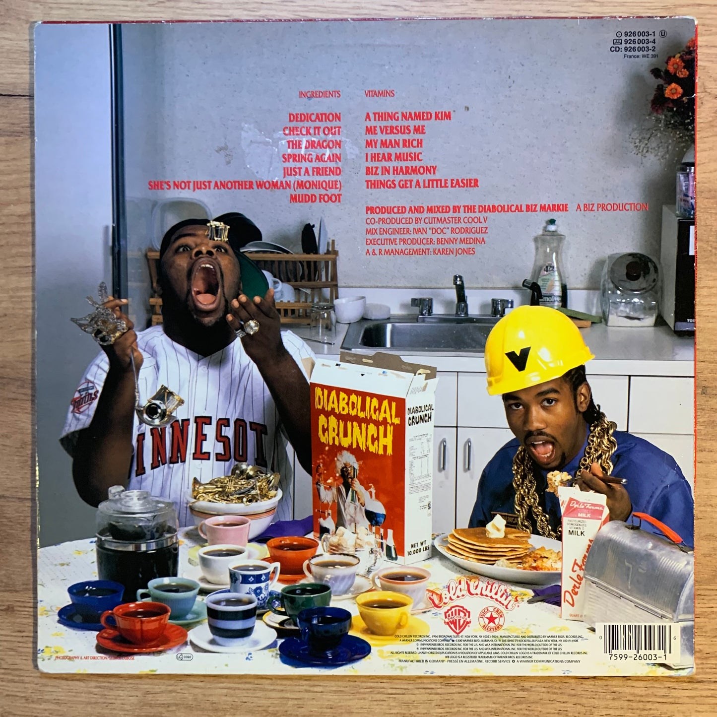 BIZ MARKIE - THE BIZ NEVER SLEEPS...OG EU 1989...VG+/VG+