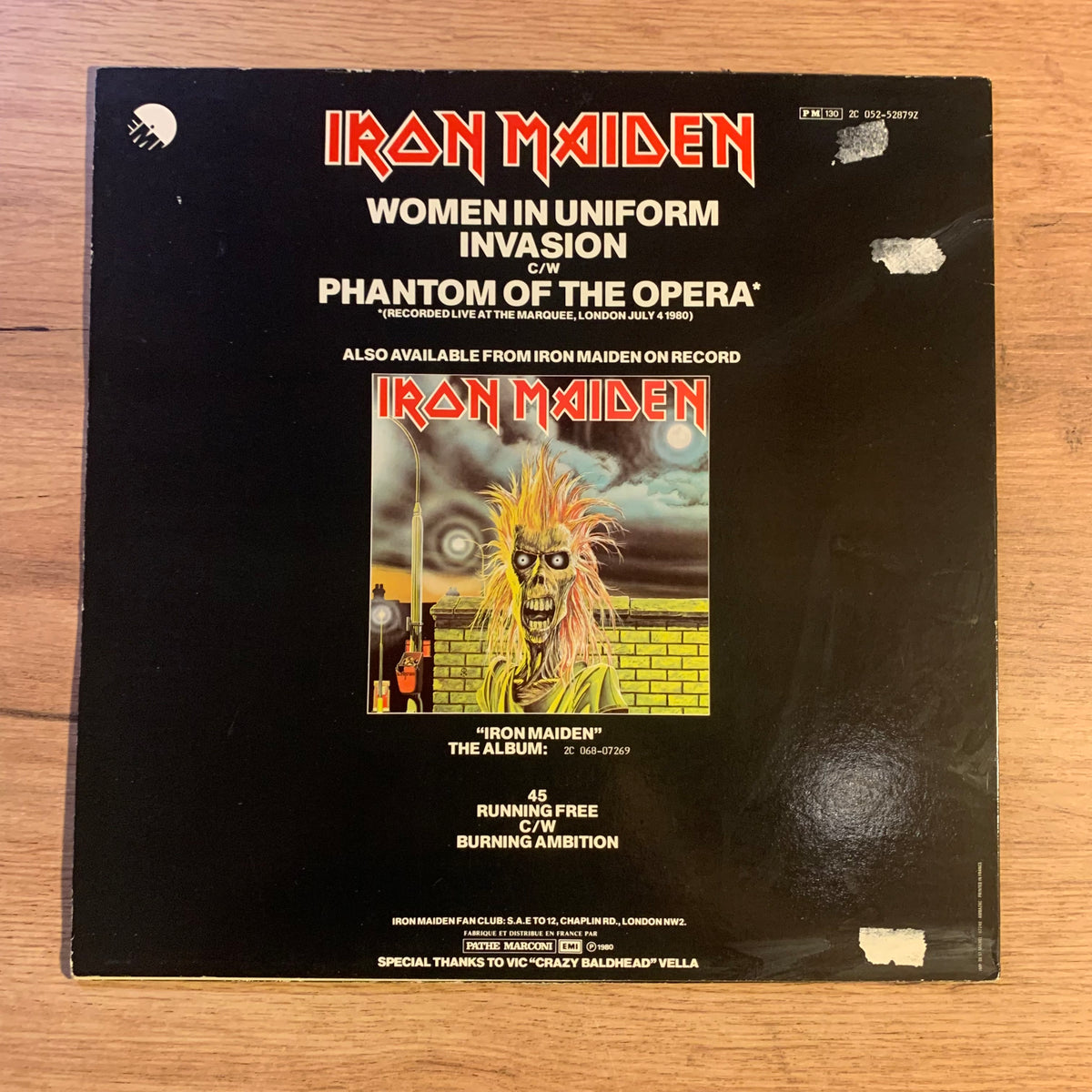 Iron Maiden Women in Uniform pochette recto