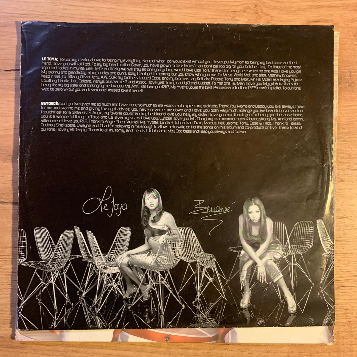 Les deux disques Columbia sur leurs pochettes intérieures