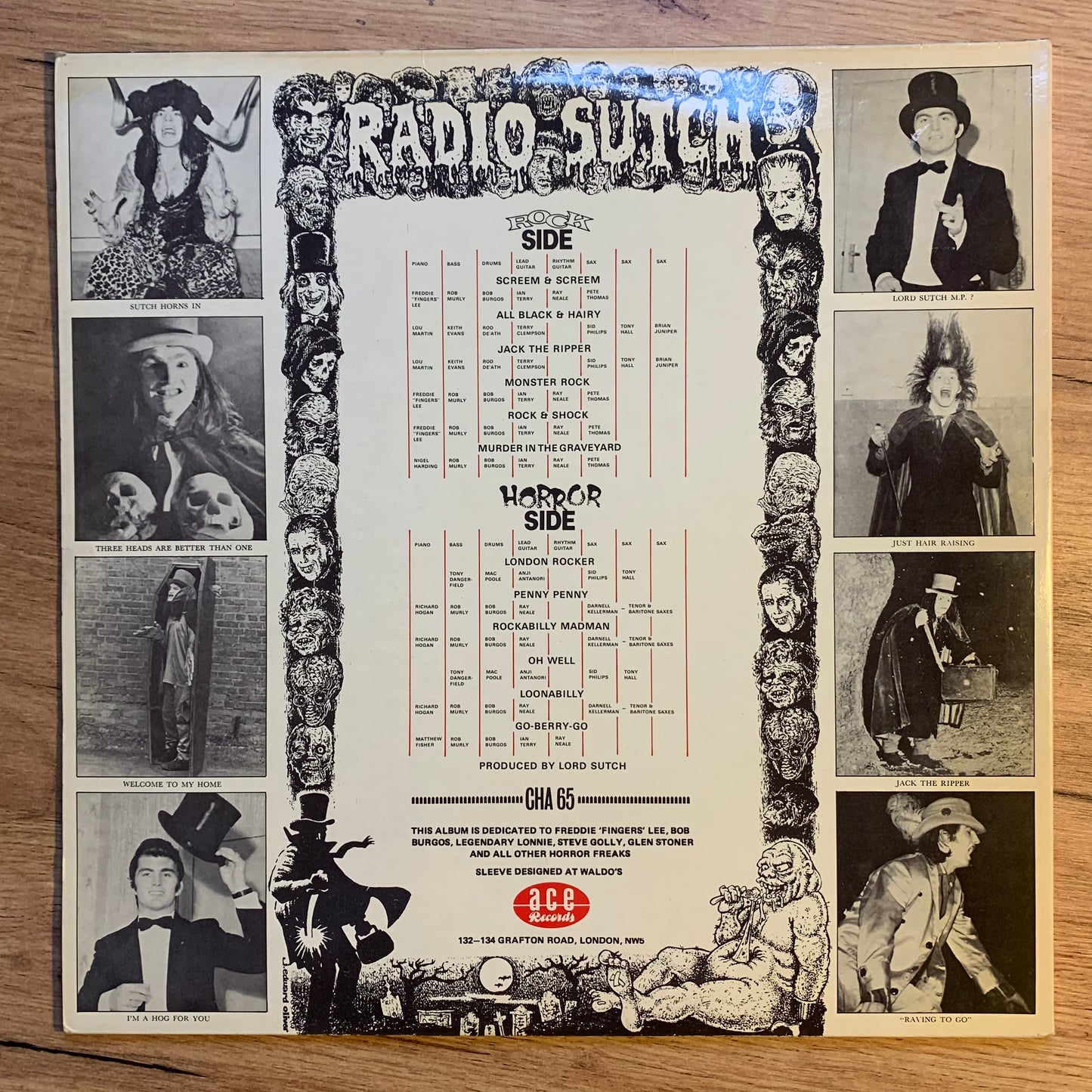 SCREAMING LORD SUTCH - ROCK & HORROR...OG UK 1982...VG+/VG