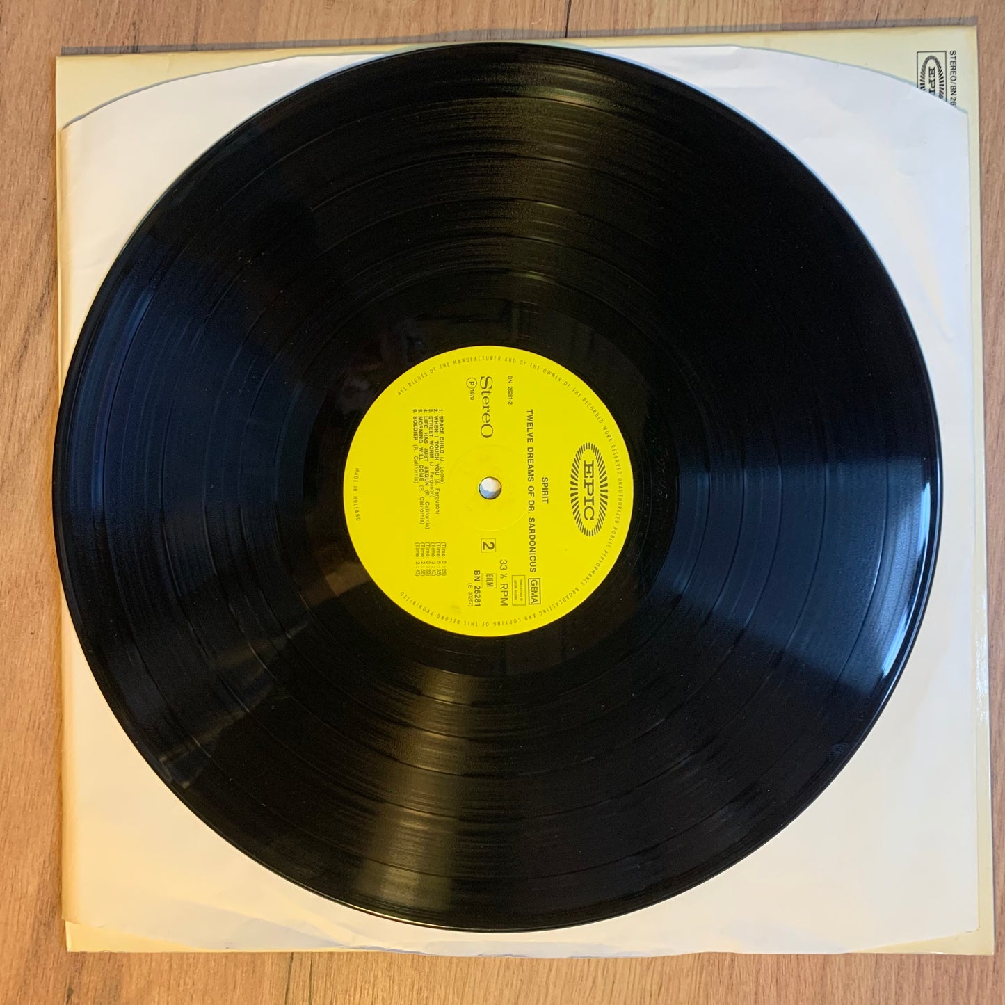 SPIRIT - TWELVE DREAMS OF DR. SARDONICUS...OG NL 1970...VG+/VG+