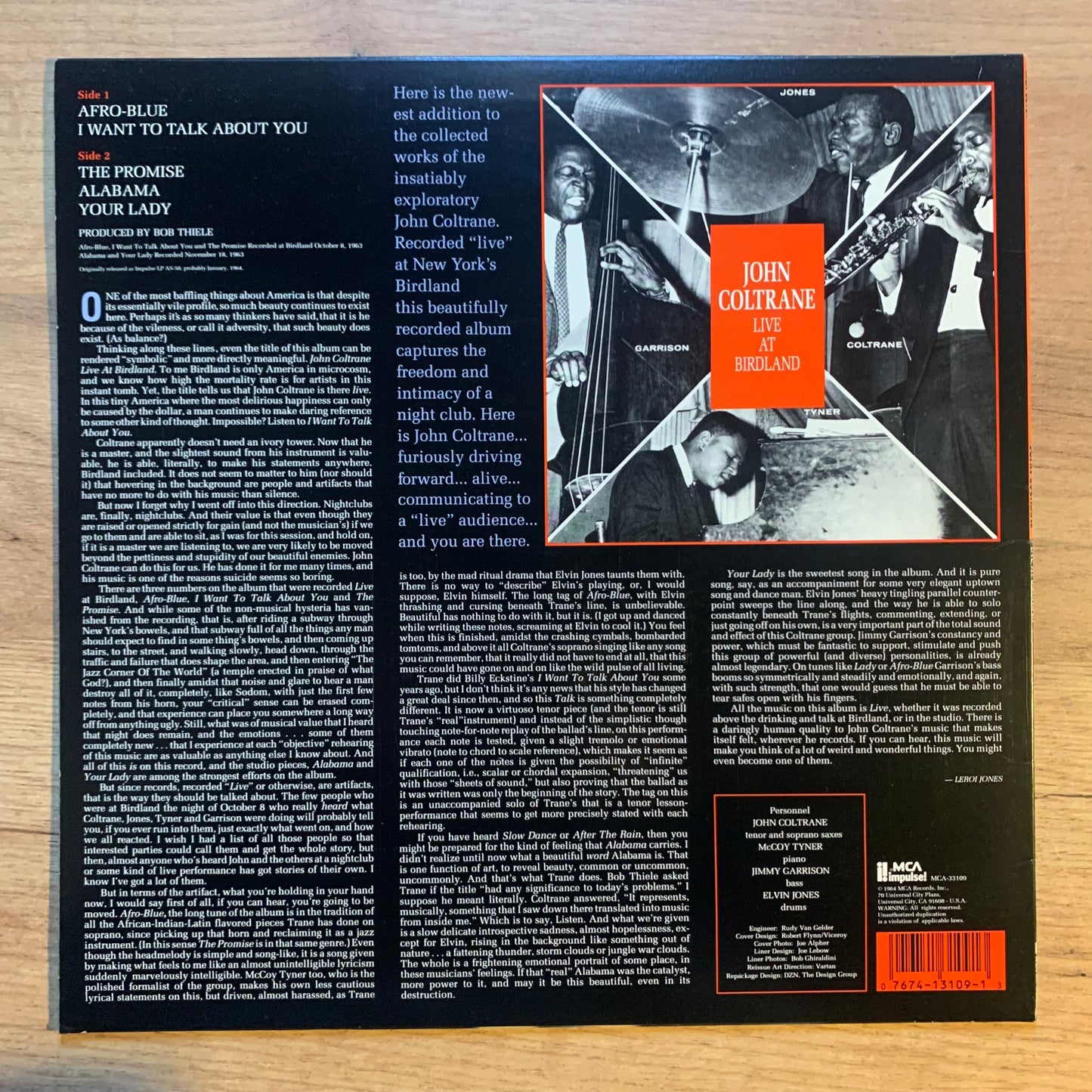 JOHN COLTRANE - LIVE AT BIRDLAND...RE US...VG+/VG++
