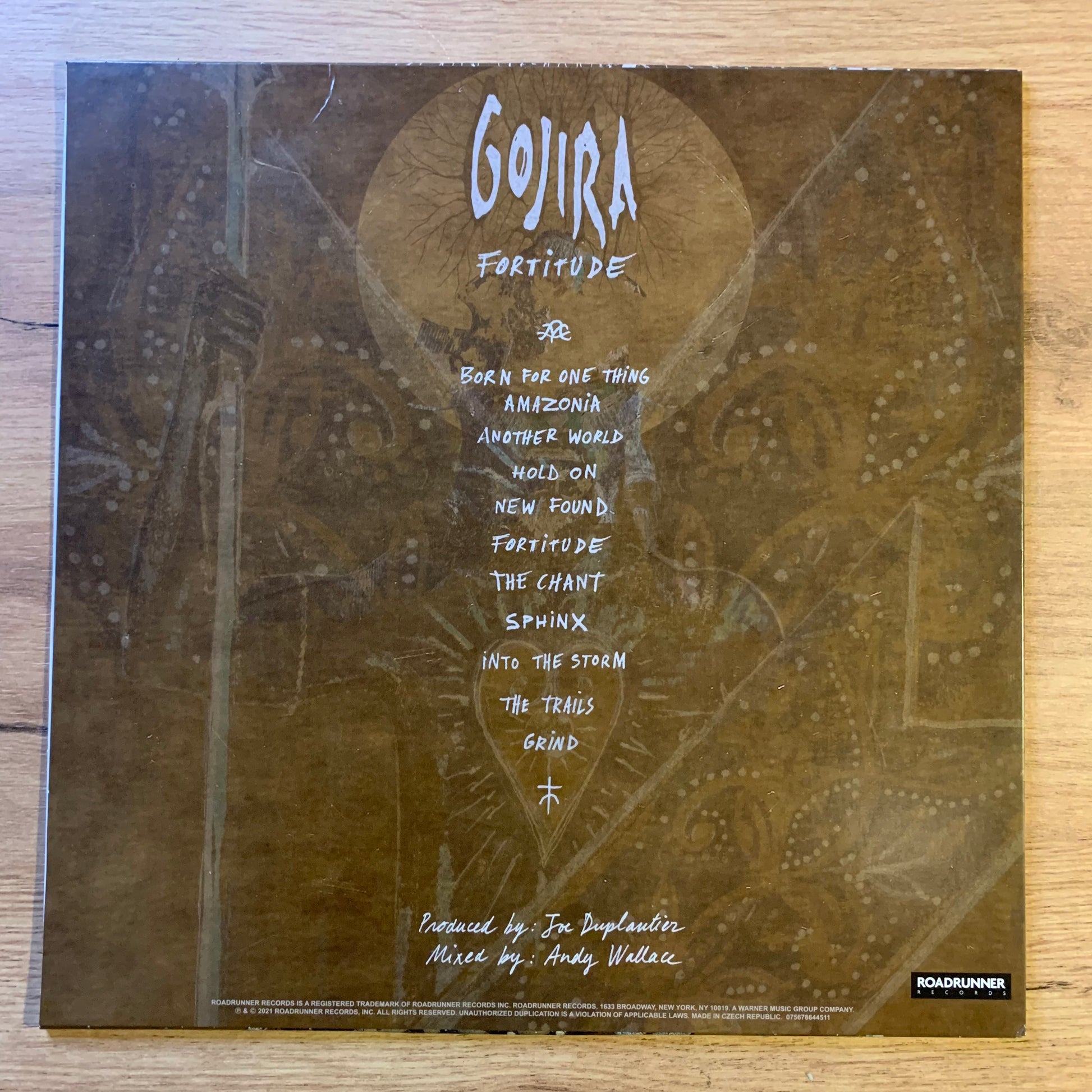 Pochette recto - Gojira Fortitude Blue Gold Swirl