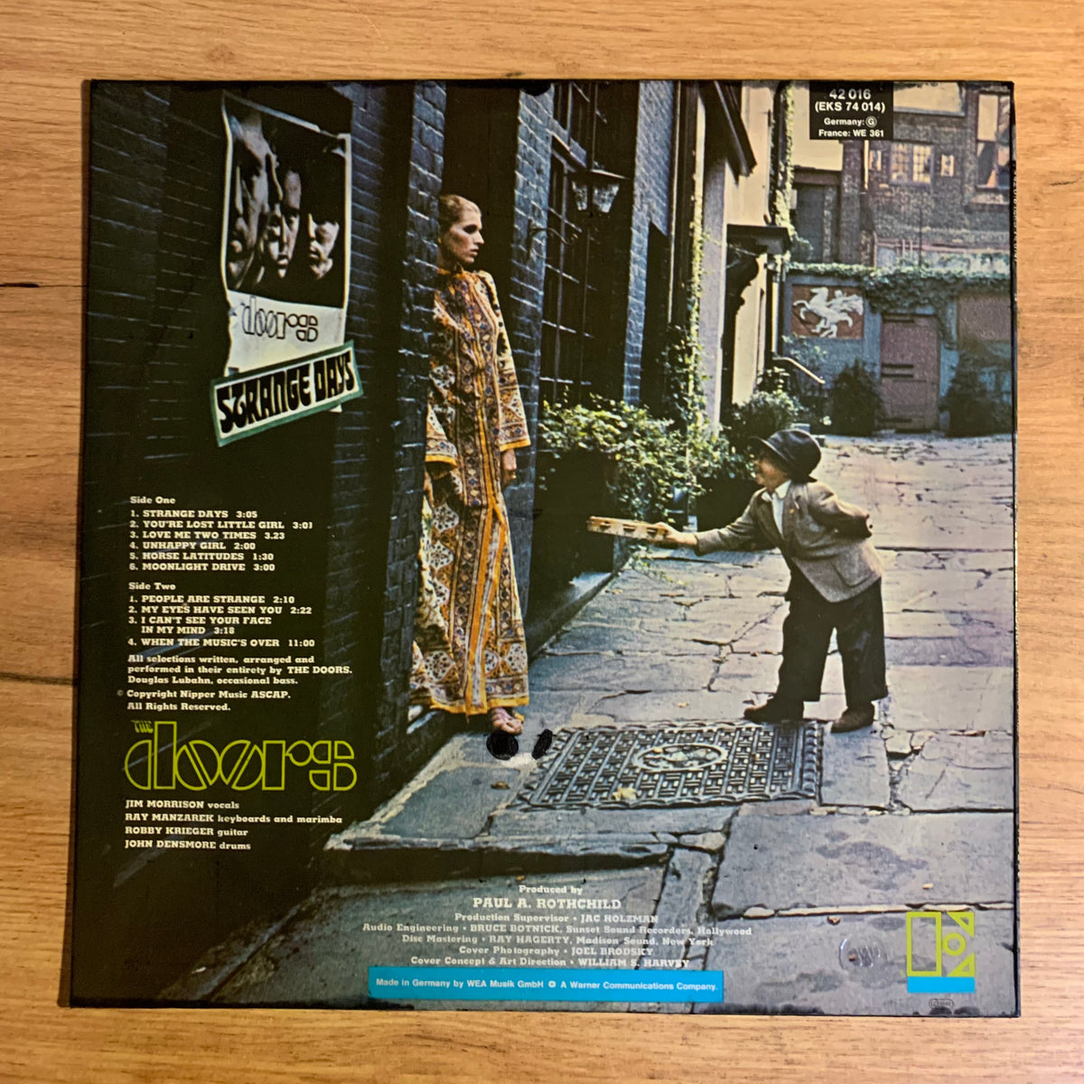 The Doors Strange Days, pochette verso