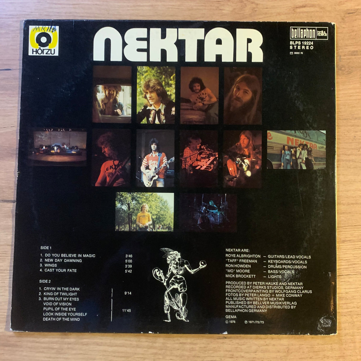 Nektar : pochette verso