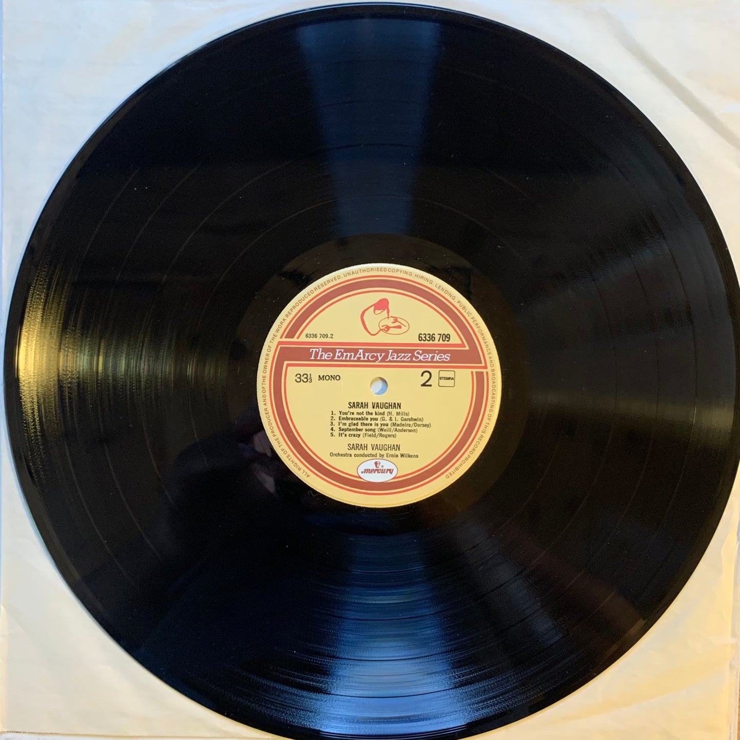 SARAH VAUGHAN - SARAH VAUGHAN...RE NL...VG+/VG+
