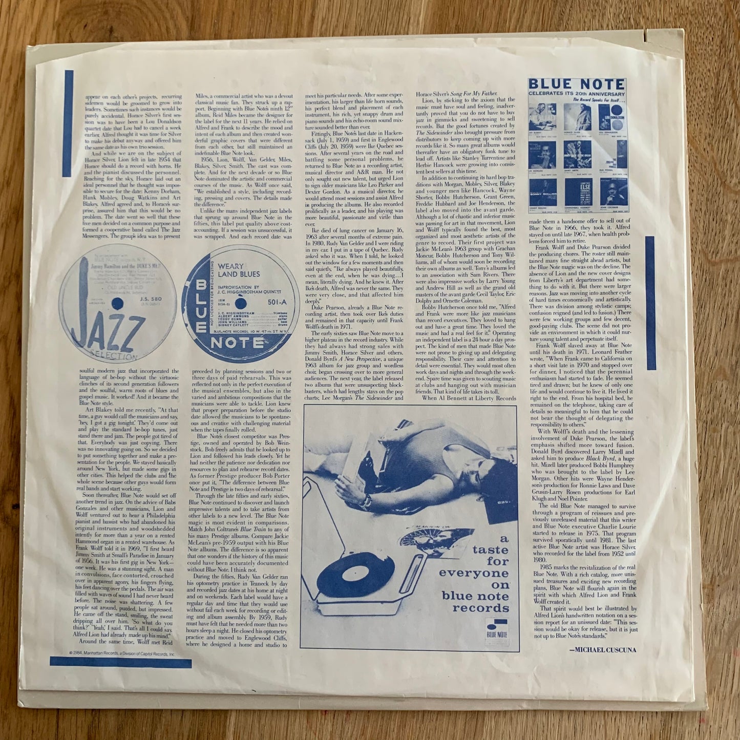 ONE NIGHT WITH BLUE NOTE VOL. 1...COMPIL US 1985...VG++/VG+