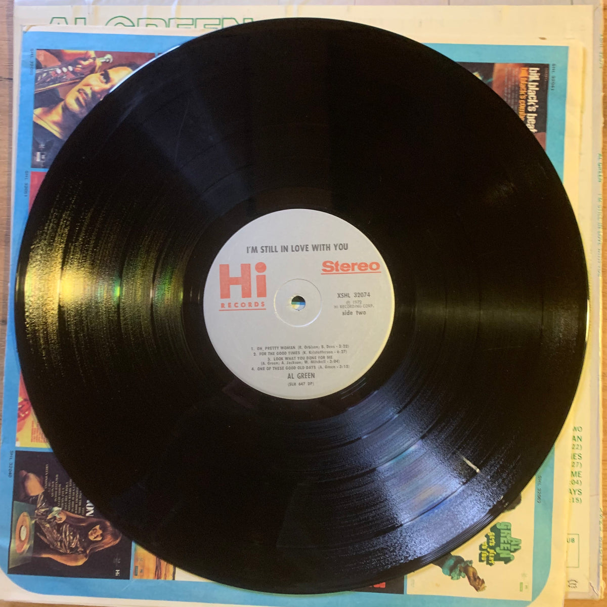 Al Green I'm Still in Love with You : disque et sous-pochette illustrée