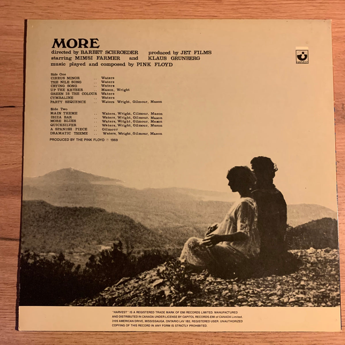Pink Floyd - More, pochette verso