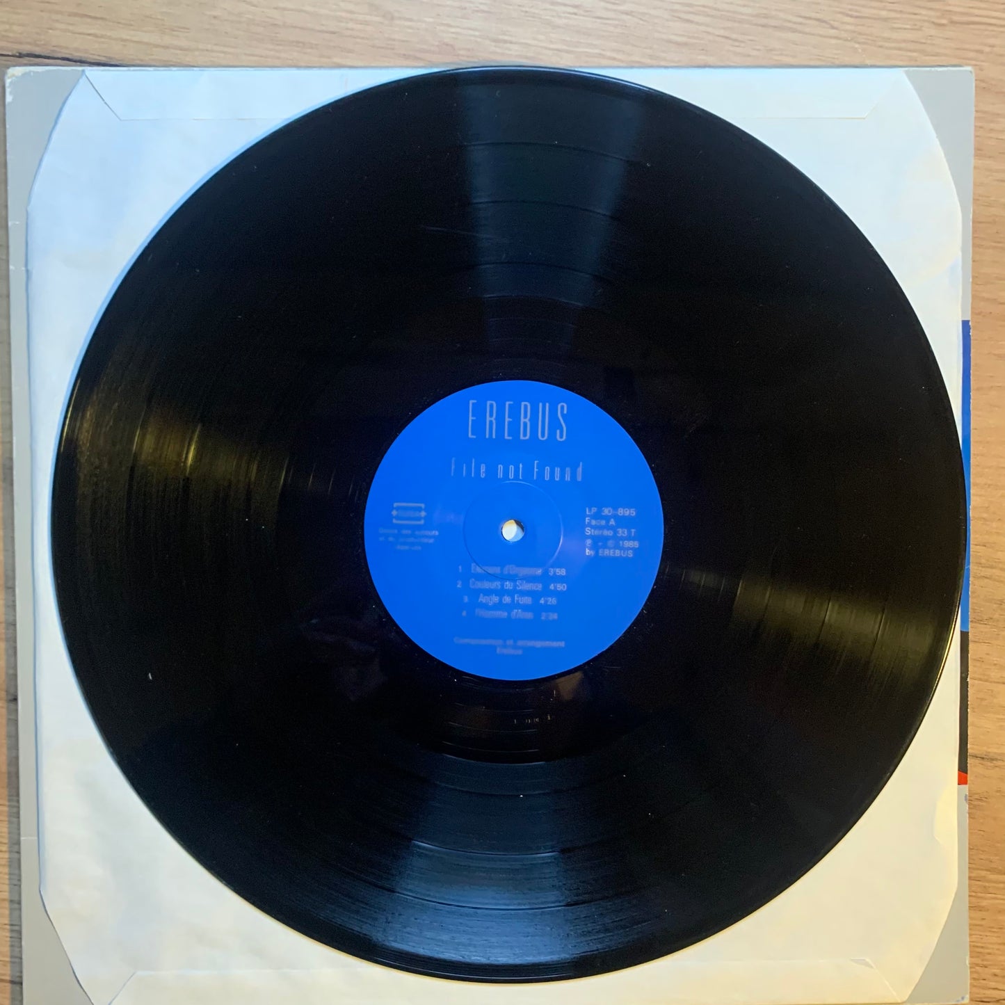 EREBUS - FILE NOT FOUND...OG SUI 1985...VG/VG+