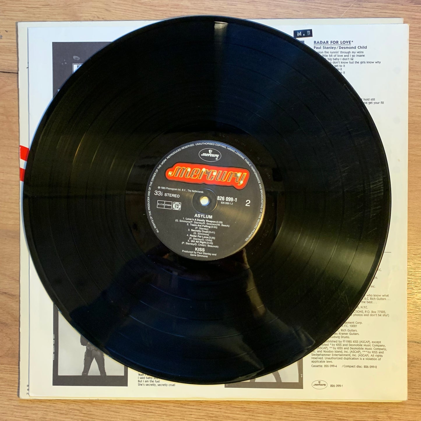 KISS - ASYLUM...OG EU 1985...VG+/VG+